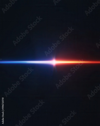 Energy beam collision visualization abstract space digital art dark background dynamic contrast science concept photo