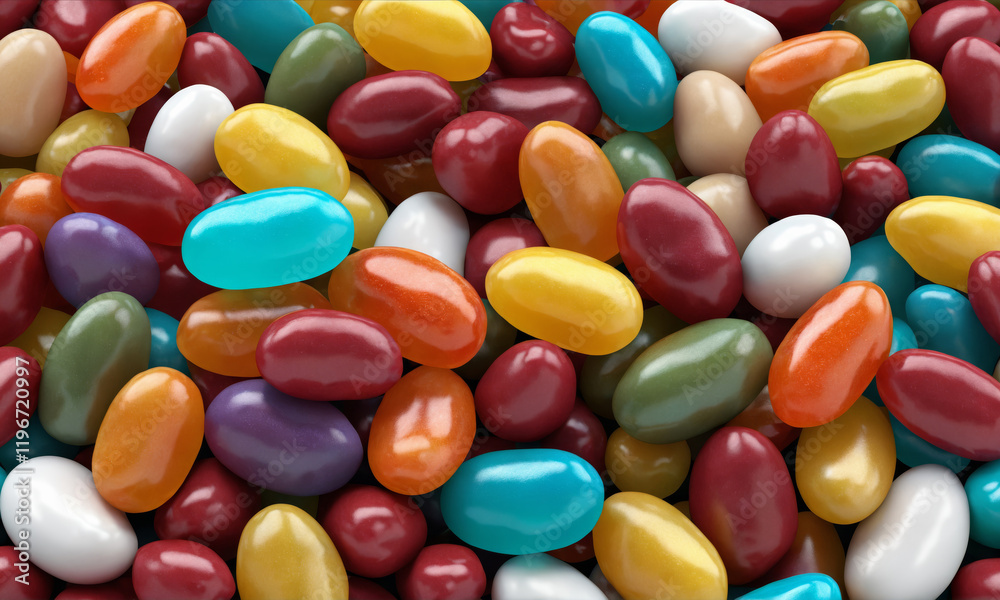 Pile of jelly bean candy Pile of jelly bean candy