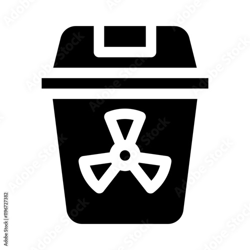 hazardous glyph icon