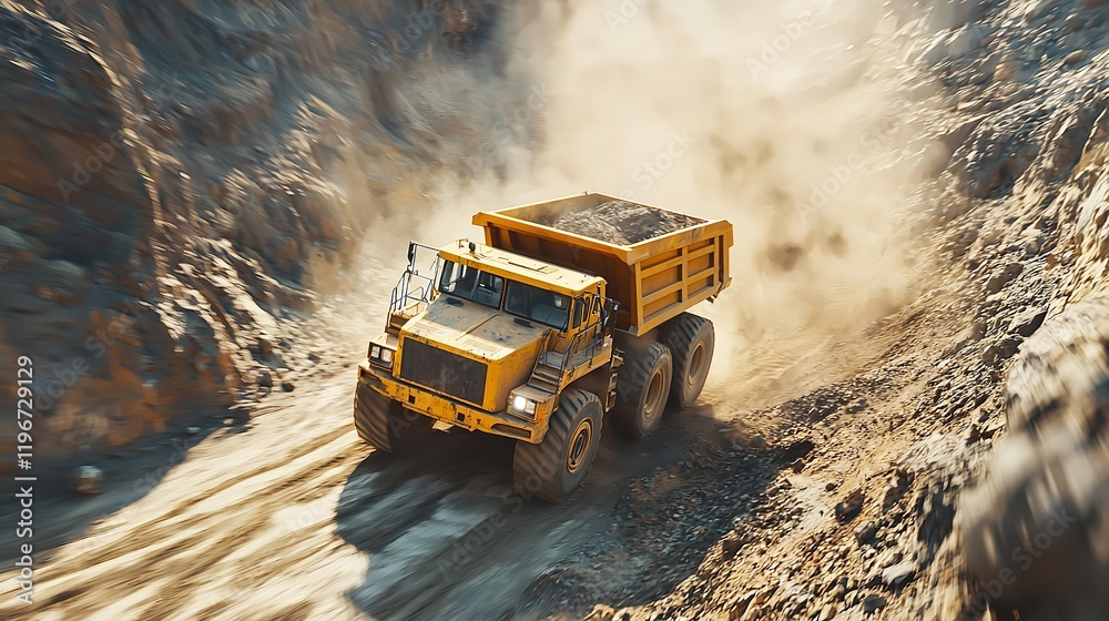 OpenPit Mine Industry Yellow Mining Truck for Hauling OpenPit Mine Industry Yellow Mining Truck for Hauling