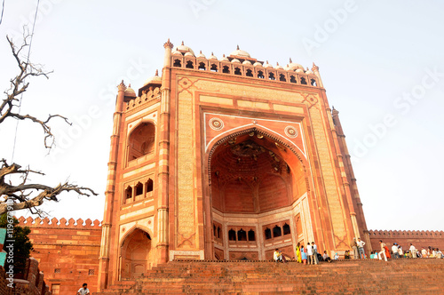 View of UNESCO World Heritage site Fatehpur Sikri, India.
