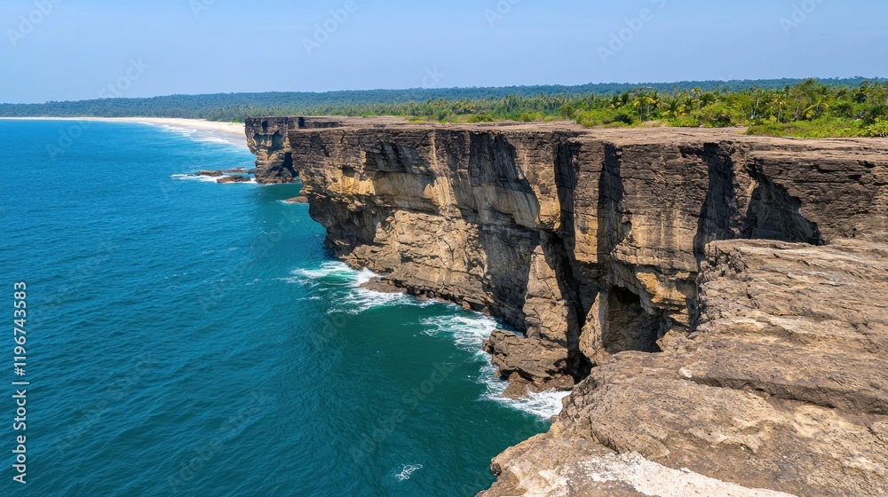 Coastal Cliff and Ocean Panorama Coastal Cliff and Ocean Panorama