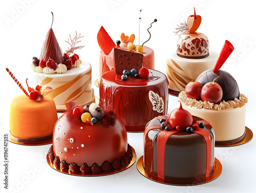 Elegant Collection of Modern Artisan Cakes with Unique Designs photo