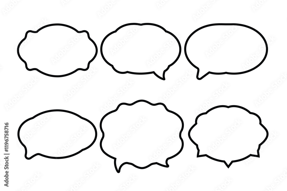 empty speech bubble vector illustration empty speech bubble vector illustration