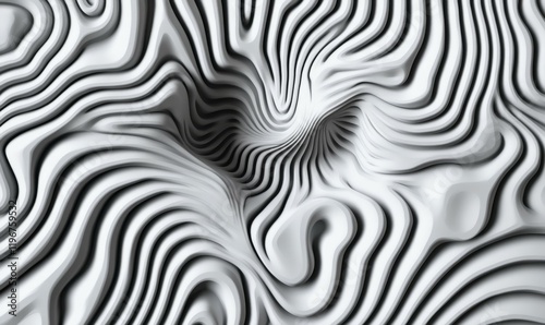 Wallpaper Mural An abstract 3D design with a geometric pattern of lines. Torontodigital.ca