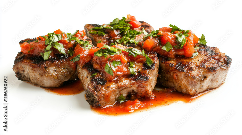 Grilled Steak Medallions with Tomato Salsa Grilled Steak Medallions with Tomato Salsa