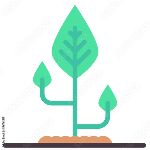 plant vector flat icon