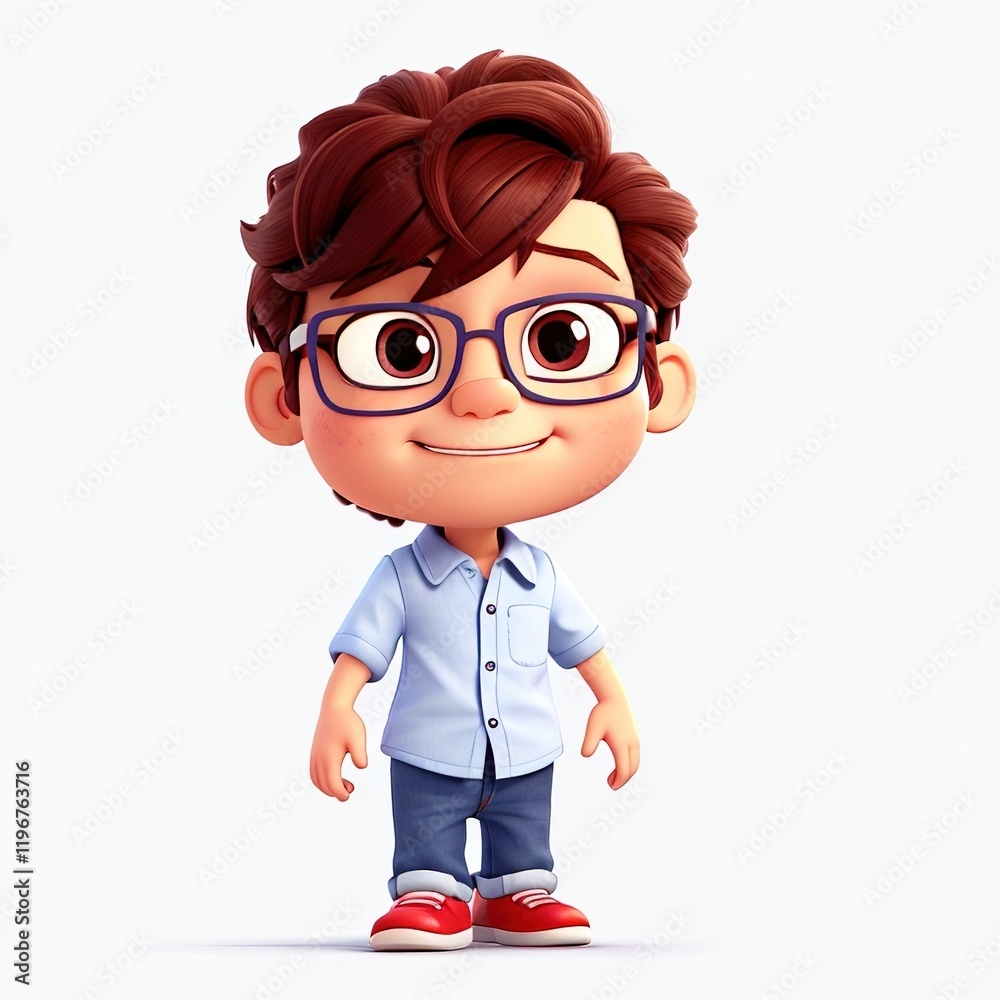 cartoon boy illustration isolated on white background cartoon boy illustration isolated on white background