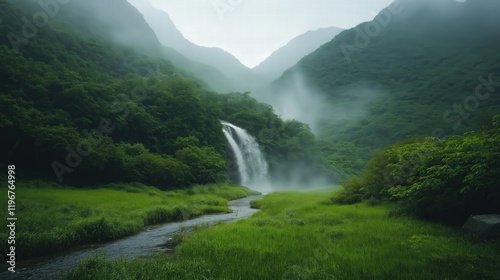 A waterfall --ar 16:9 --style raw --profile q9a3rgn --stylize 250 --v 6.1 Job ID: a7e5cd06-56b4-4a4e-8fb9-65d5fcdb1f8a