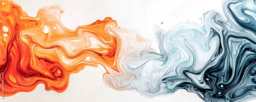 Abstract fluid art featuring vibrant colors blending together beautifully. Abstract fluid art featuring vibrant colors blending together beautifully.