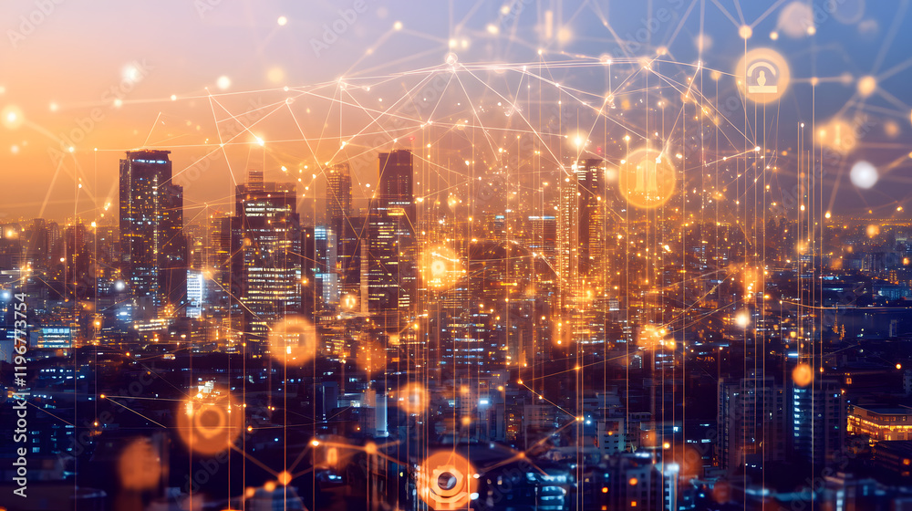 Fototapeta premium Dynamic 3D Concepts of Global Investing, Market Growth, and Business Innovation