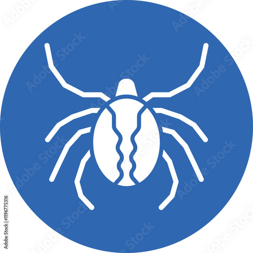 Ticks glyph circle icon