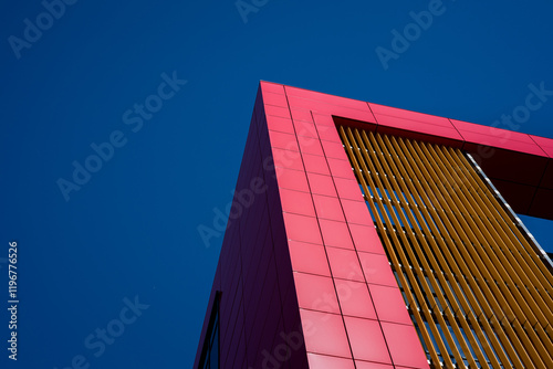 Fotografie low angle view of a modern building