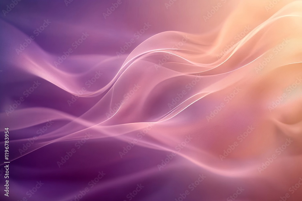 Fototapeta premium Abstract soft peach lavender blurred background, shadowed tones texture event flyer, monochromatic gradients, Generative AI