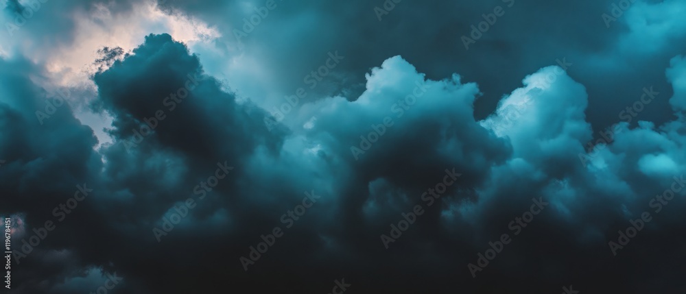 Dark clouds create a dramatic atmosphere with ominous textures against a black backdrop Dark clouds create a dramatic atmosphere with ominous textures against a black backdrop