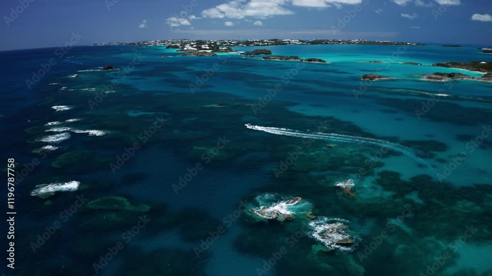 Aerial of Bermudas Reed Line