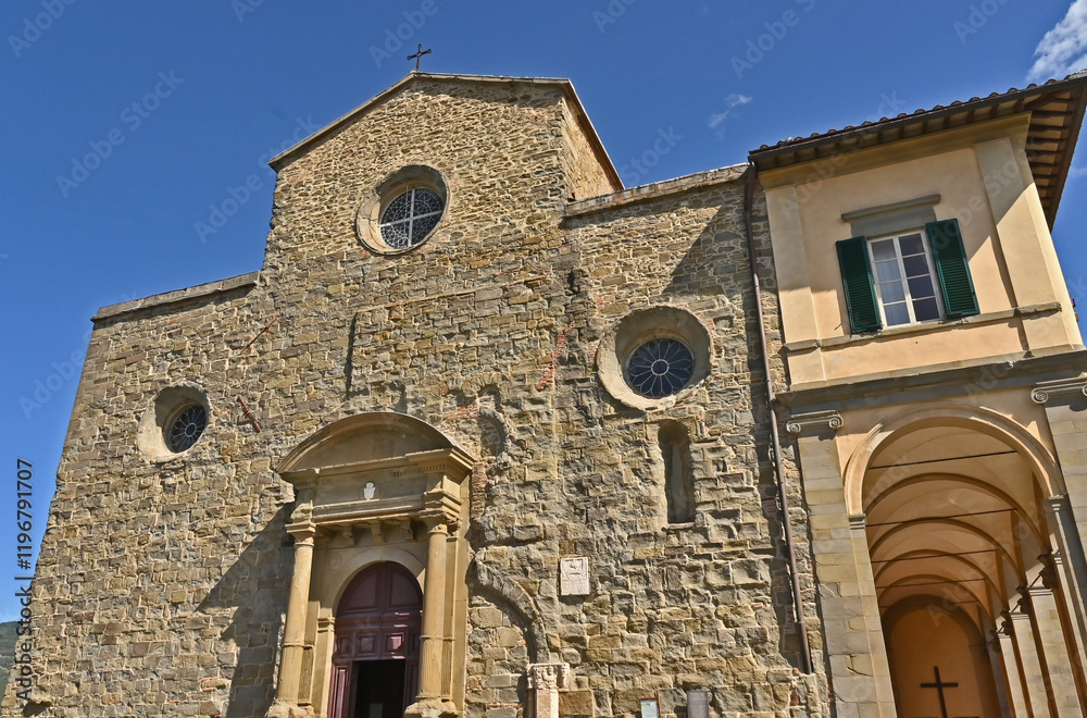 Fototapeta premium Cortona, la Concattedrale di Santa Maria Assunta, Arezzo - Toscana