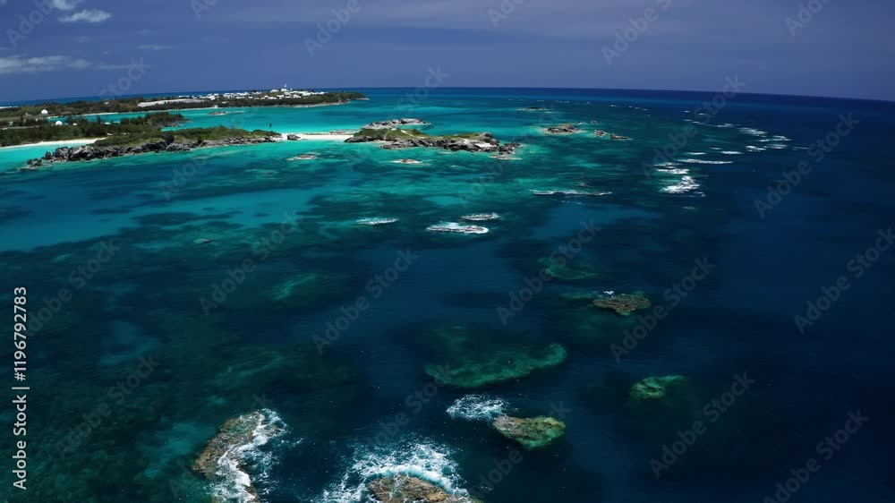 Aerial of Bermudas Reed Line