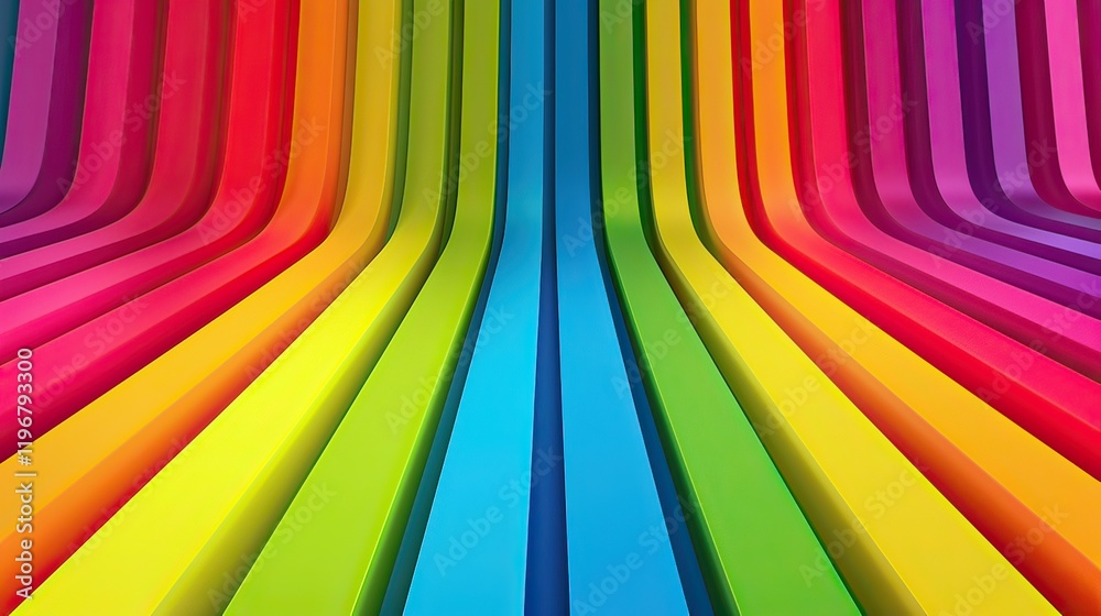 Obraz premium A colorful striped design with bold and vibrant shades.