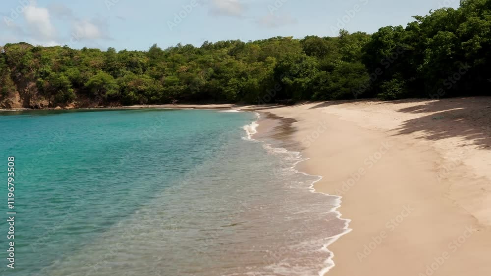 Aerial of Anse La Roche Beach in Carriacou Aerial of Anse La Roche Beach in Carriacou