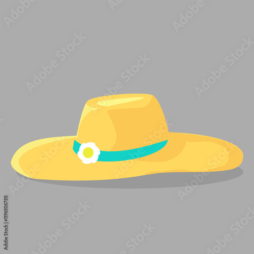 vector of women's hat