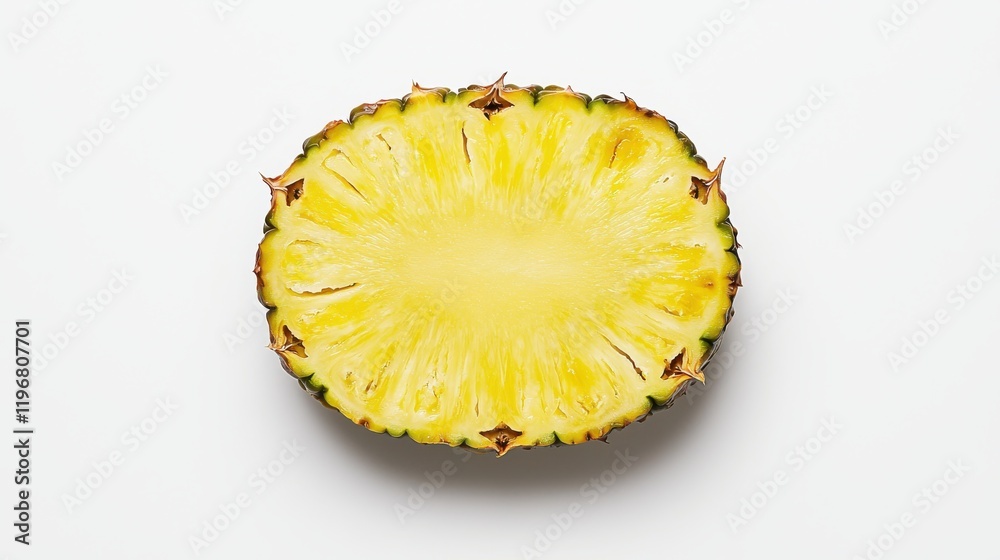 Freshly cut pineapple clean realistic composition kitchen food minimalist natural light Freshly cut pineapple clean realistic composition kitchen food minimalist natural light