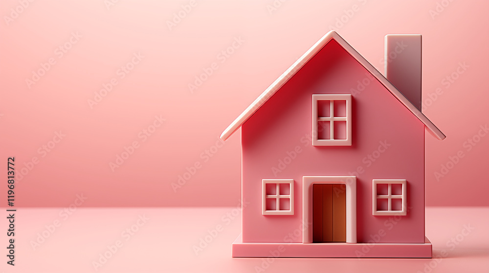 Minimalistic illustration of a house. Concept of insurance, protection and business. Minimalistic illustration of a house. Concept of insurance, protection and business.