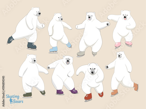 Skating bears