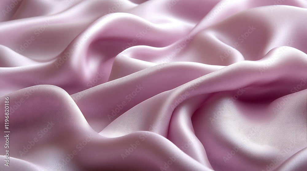 Obraz premium Draped pink silk fabric texture.