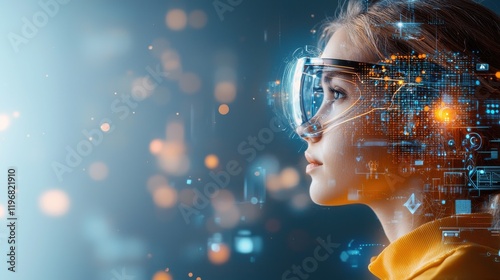 Dynamic wearable iot holographic ecosystem revolutionizing personal technology urban environment digital art futuristic viewpoint innovative concept