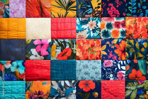 Patchwork colorful background