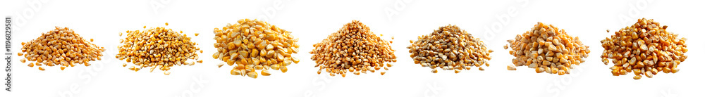 3D Rendering Pack of a Dry Corn Beans on Transparent Background 3D Rendering Pack of a Dry Corn Beans on Transparent Background