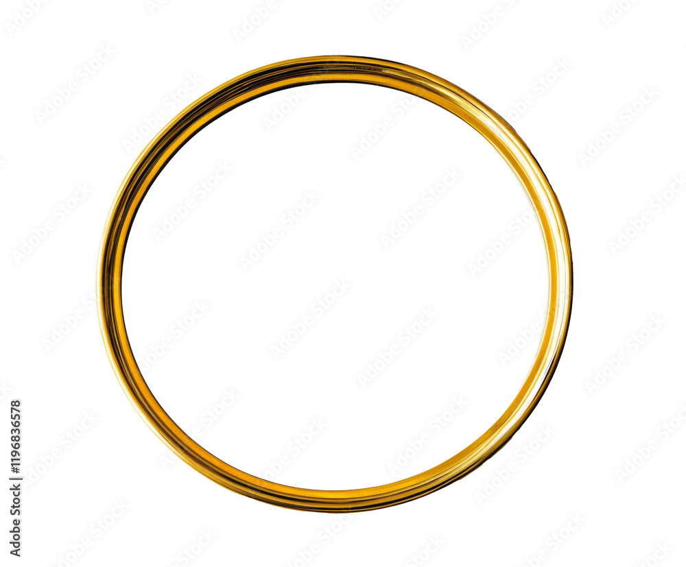 Golden Circle Frame: A Luxurious Decorative Border Design , isolated on white background PNG Golden Circle Frame: A Luxurious Decorative Border Design , isolated on white background PNG