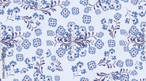 Seamless fabric pattern, seamless vector, floral pattern, wallpaper