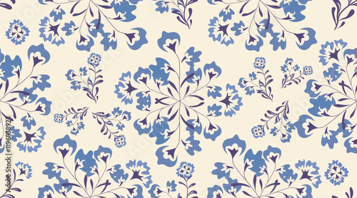Seamless fabric pattern, seamless vector, floral pattern, wallpaper