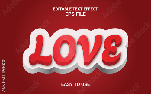 Sweet Love Lettering Effect Style