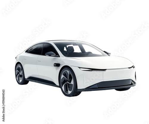 Sleek Modern Electric Vehicle - Futuristic Design and Technology , isolated on white background PNG