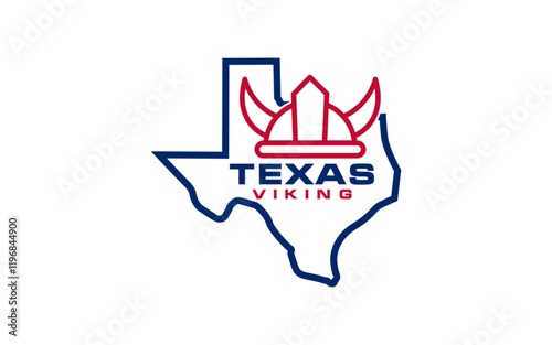 Texas viking icon. texas sign symbol