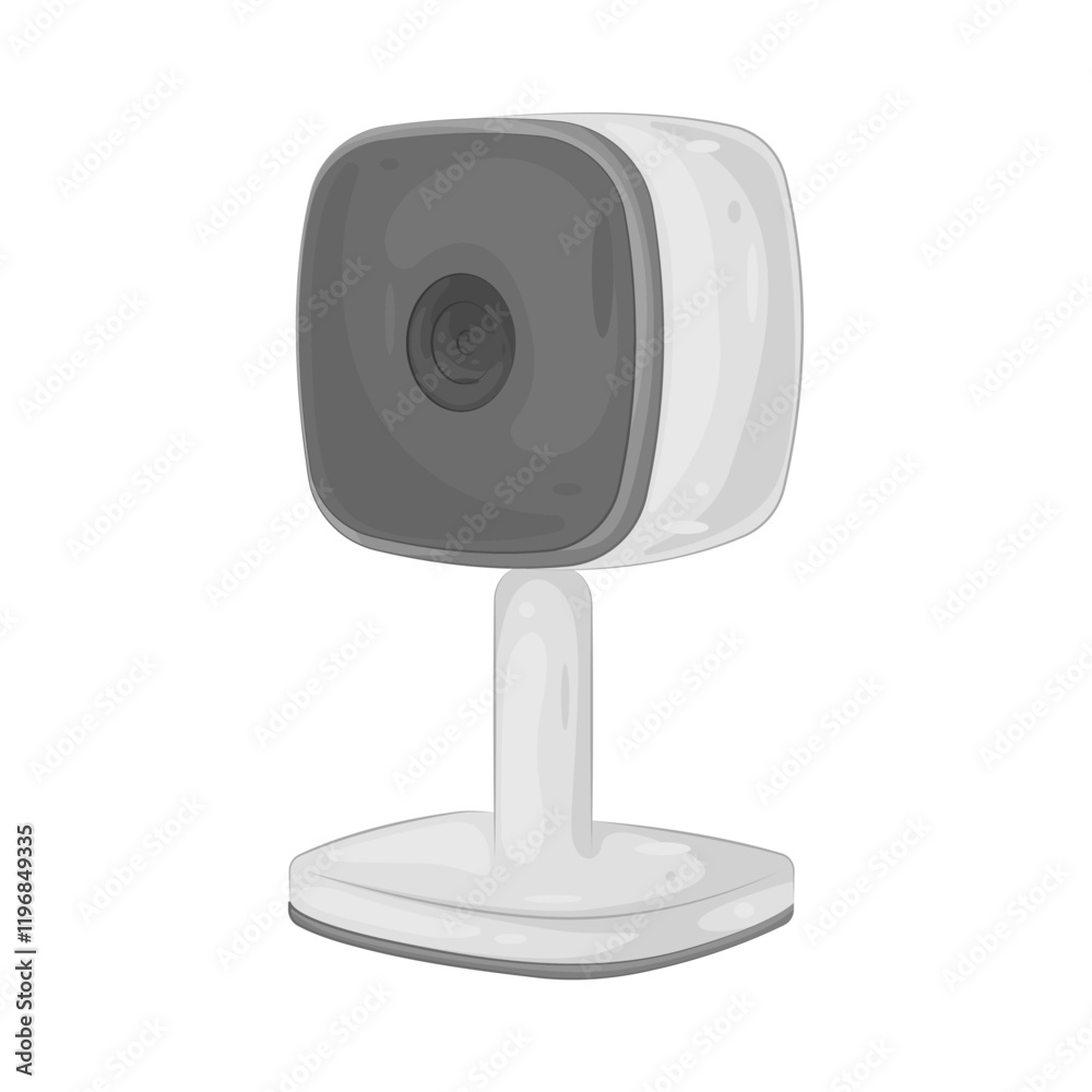 Illustration of store security camera Illustration of store security camera