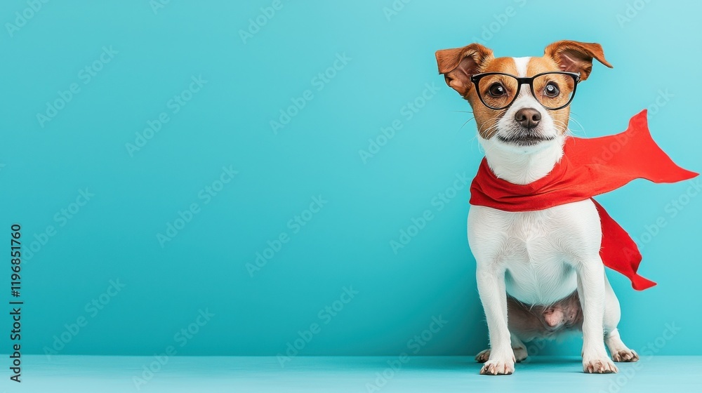 Superhero dog soaring through clouds fantasy scene action-filled adventure high above whimsical fun Superhero dog soaring through clouds fantasy scene action-filled adventure high above whimsical fun