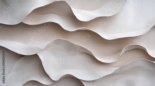 A series of white lines that resemble waves photo