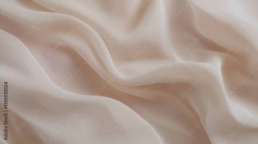 Obraz premium A white fabric with a wavy texture