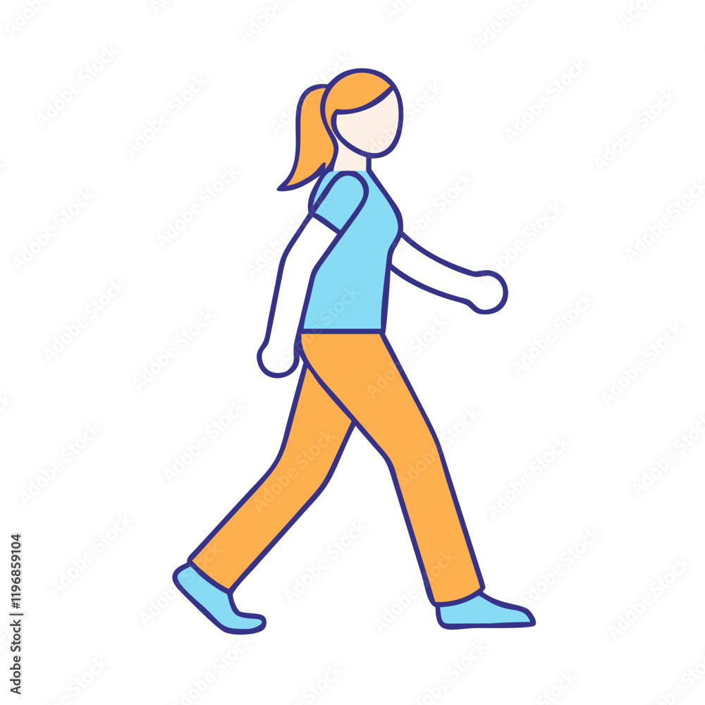 power walk pose vector icon, power walk pose vector illustration-simple illustration of power walk pose, perfect for power walk pose logos and icons and themed design power walk pose vector icon, power walk pose vector illustration-simple illustration of power walk pose, perfect for power walk pose logos and icons and themed design