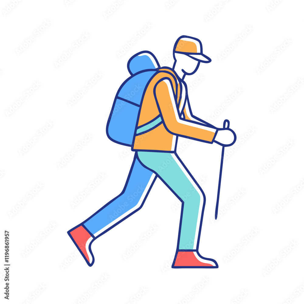 walking with backpack vector icon, walking with backpack vector illustration-simple illustration of walking with backpack, perfect for walking with backpack logos and icons and themed design walking with backpack vector icon, walking with backpack vector illustration-simple illustration of walking with backpack, perfect for walking with backpack logos and icons and themed design