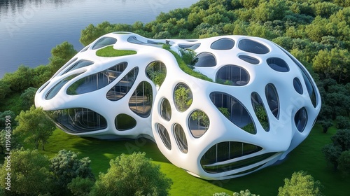 Wallpaper Mural Modern Organic Architecture with Unique Curves and Open Spaces Torontodigital.ca