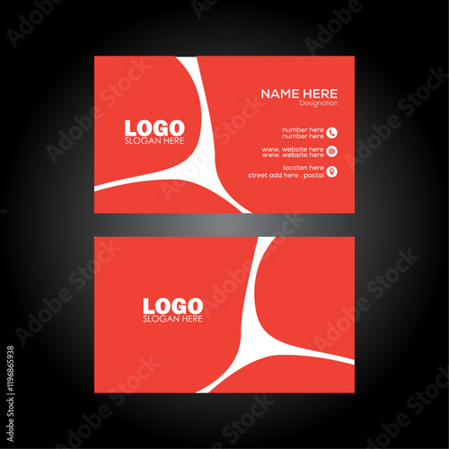 clean and unique business card template 