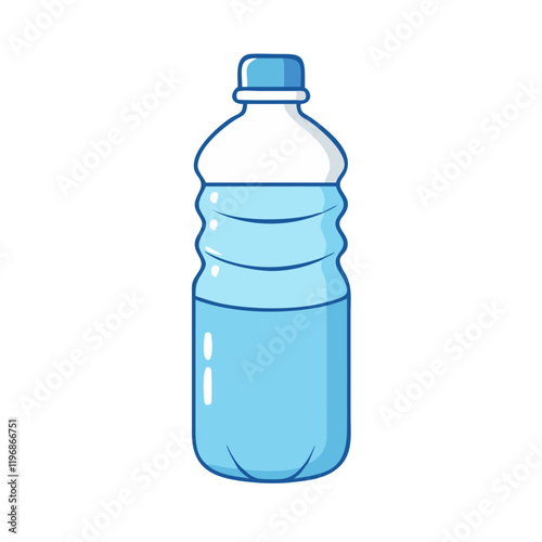water bottle vector icon, water bottle vector illustration -simple illustration of water bottle, perfect for water bottle logos and icons and themed design 