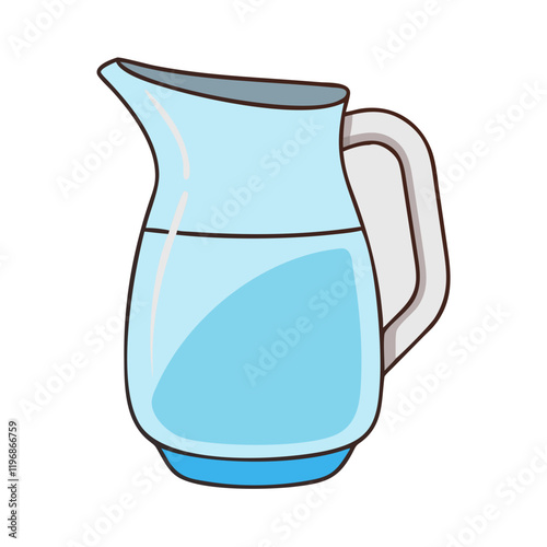 water jug vector icon, water jug vector illustration -simple illustration of water jug, perfect for water jug logos and icons and themed design 