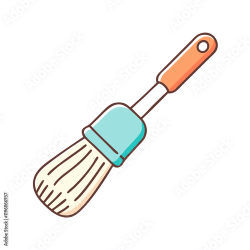 basting brush vector icon, basting brush vector illustration -simple illustration of basting brush, perfect for basting brush logos and icons and themed design 