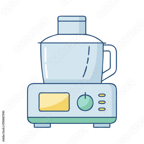 food processor vector icon, food processor vector illustration -simple illustration of food processor, perfect for food processor logos and icons and themed design 